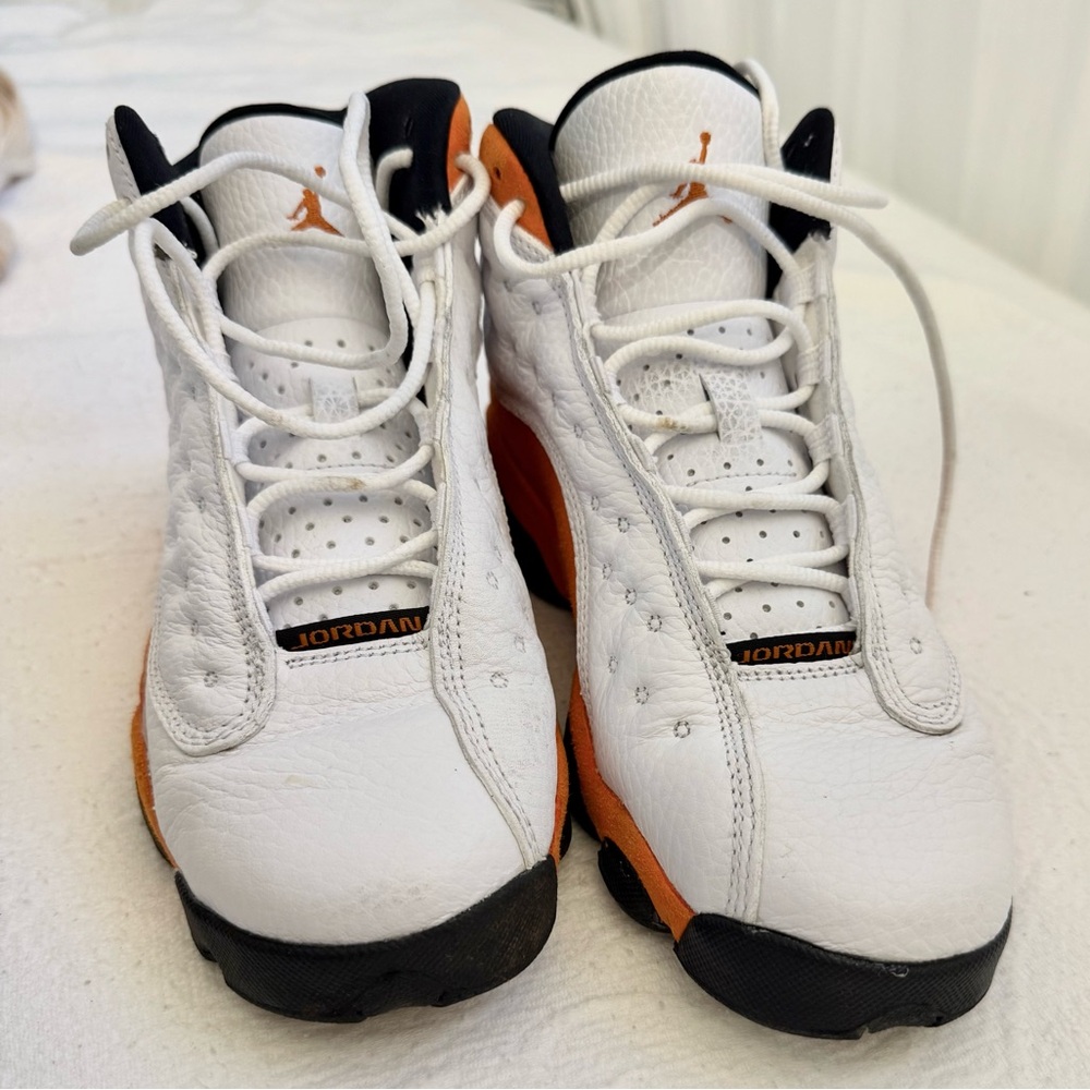 Nike Air Jordan 13 Retro Starfish Orange GS 5.5Y Women’s 7 Sneakers Youth Kids - Picture 5 of 15